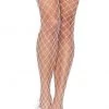 Leg Avenue Fence Net Stockings White Stockings & Tights