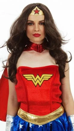 Wig Outlet Buy Super Heroine Wonder Woman Wig Brown Wigs