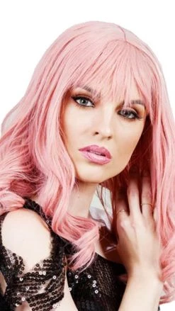 Wig Outlet Glamour Curls Wig Pink