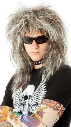 Wig Outlet Buy 80s Glam Rock God Rocker Wig And Tattoo Sleeves Wigs