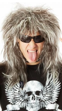 Wig Outlet Buy 80s Glam Rock God Rocker Wig And Tattoo Sleeves Wigs