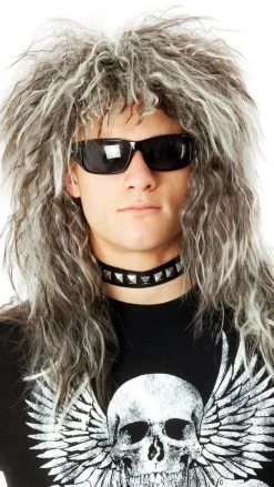 Wig Outlet Buy 80s Glam Rock God Rocker Wig And Tattoo Sleeves Wigs