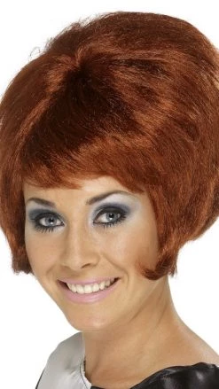 Smiffys Beehive Wig Auburn