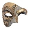 Party Dudes Buy Ives Black And Gold Half Face Mask