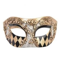 Party Dudes Buy Anthony Gold And Black Eye Mask