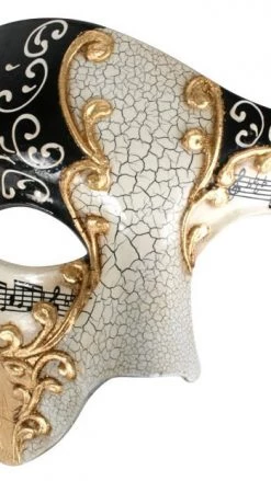 Party Dudes New Products & Restocks Buy Maestro Black And Gold Half Face Mask