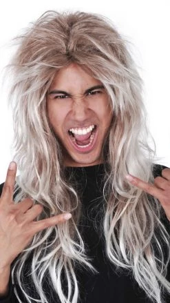 Assorted Wigs Buy 80s Rocker Tommy Wig Blond And Brown