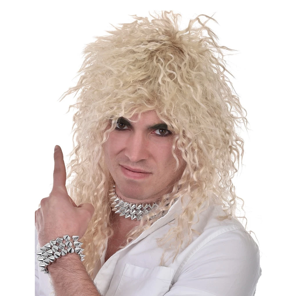 Assorted Buy Rock God Crinkle Wig Blond 1 Assorted Buy Rock God Crinkle Wig Blond