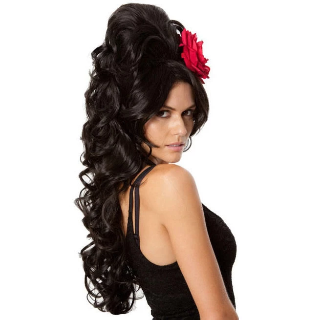 Wig Outlet Buy Rehab Beehive Amy Winehouse Wig Black 1 Wig Outlet Buy Rehab Beehive Amy Winehouse Wig Black