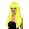 Smiffys Babelicious Wig Neon Yellow Wigs