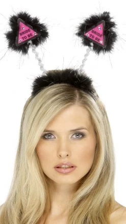 Party Dudes Stags & Hens Bride To Be Black Head Boppers