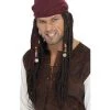 Smiffys Wigs Captain Pirate Wig With Bandana