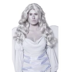 Smiffys Cemetery Angel Wig Grey Wigs