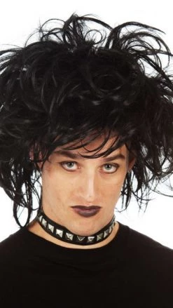 Wig Outlet Edward Scissorhands Goth Punk Wig Black Wigs