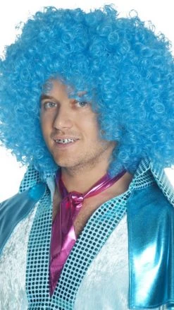 Smiffys Wigs Buy Fairy Godbrother Wig Blue Afro