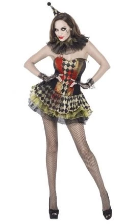 Smiffys Buy Crazy Zombie Clown Buy Womens Costumes