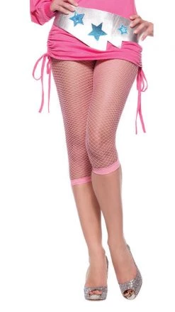Leg Avenue Stockings & Tights Footless Net Tights Baby Pink