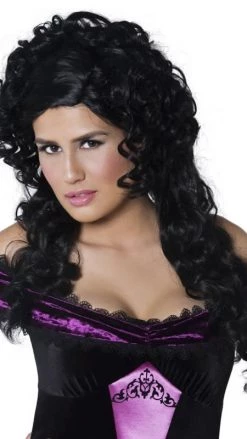 Smiffys Gothic Countess Wig Black