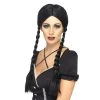 Smiffys Wigs Gothic Schoolgirl Wig Black