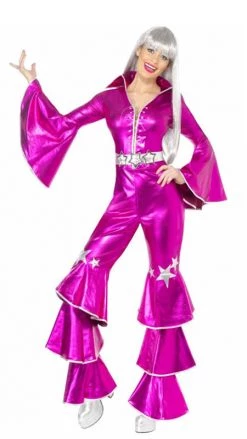 Smiffys Buy 70s Dancing Dream ABBA Pink Buy Womens Costumes
