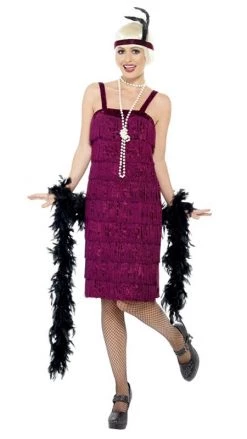 Smiffys Buy Jazz Flapper Maroon
