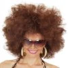 Wig Outlet Buy 70s Disco Jumbo Afro Unisex Wig Brown Wigs
