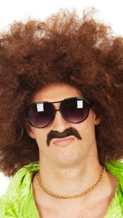 Wig Outlet Buy 70s Disco Jumbo Afro Unisex Wig Brown Wigs