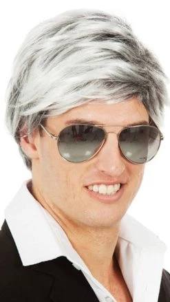 Wig Outlet Mature Star George Clooney Wig Grey Wigs