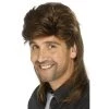Smiffys Jason Mullet Wig Brown