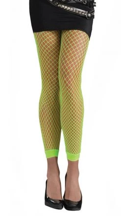 Forum Stockings & Tights Footless Net Tights Neon Green