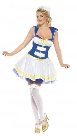 Smiffys Buy Womens Costumes Buy Pin Up Sailor White