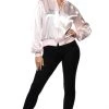 Smiffys Buy Pink Ladies Silky Jacket Grease Buy Womens Costumes