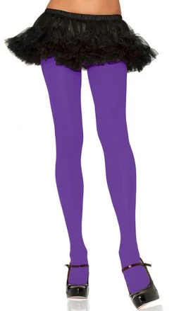 Leg Avenue Nylon Tights Purple