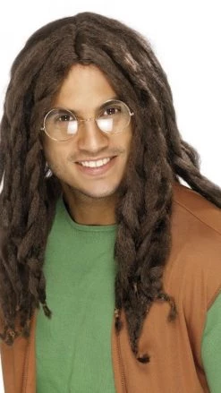Smiffys Wigs Jamaican Man Wig Brown