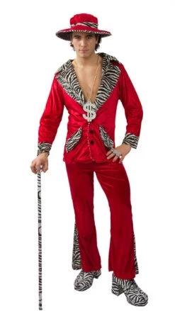 FDW Buy Red Pimp Buy Mens Costumes