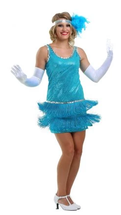 Assorted Buy Sequin And Fringe Flapper Turquoise Buy Womens Costumes