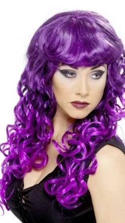 Smiffys Siren Wig Purple And Black