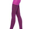Leg Avenue Striped Tights Pink And Black