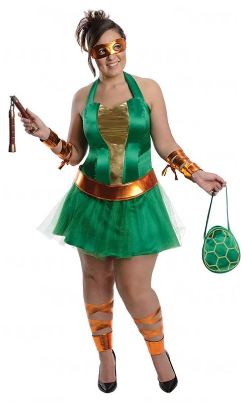 Rubies Buy Sassy Michelangelo Plus Size TMNT Buy Womens Costumes 1 Rubies Buy Sassy Michelangelo Plus Size TMNT Buy Womens Costumes