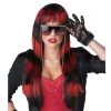 California Wigs Untamed Wig Red And Black