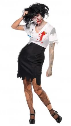 Smiffys Buy Worked To Death Office Zombie Buy Womens Costumes